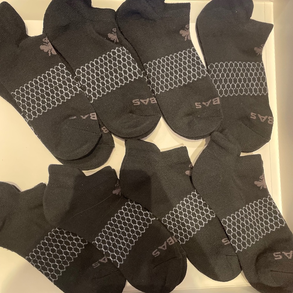 Bombas ankle unisex socks size large lot of 8 pairs